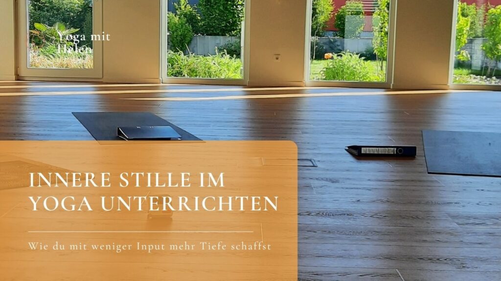 innere stille yoga unterrichten